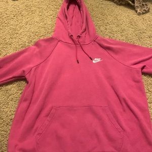 Pink Nike hoodie